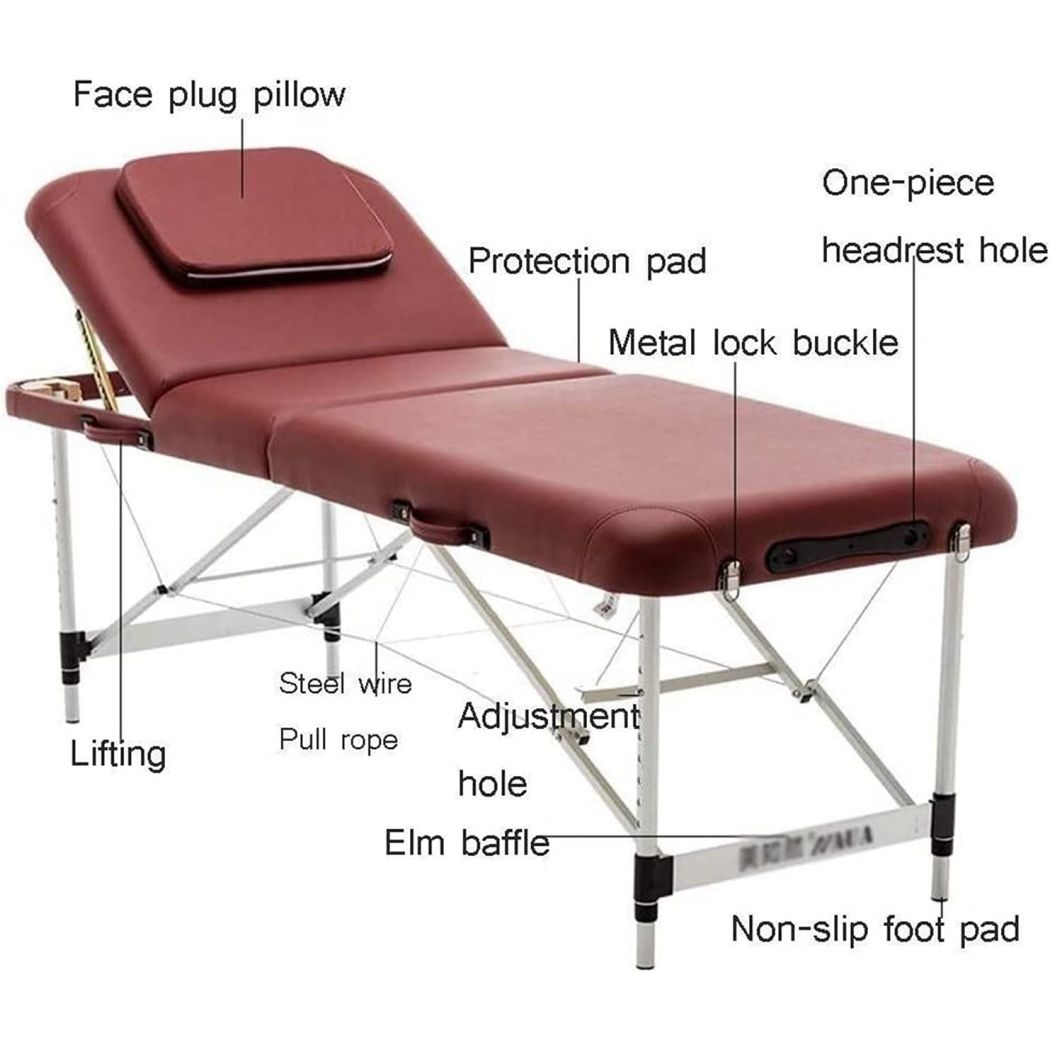 Beauty Salon Adjustable Salon Spa Facial and Massage Bed